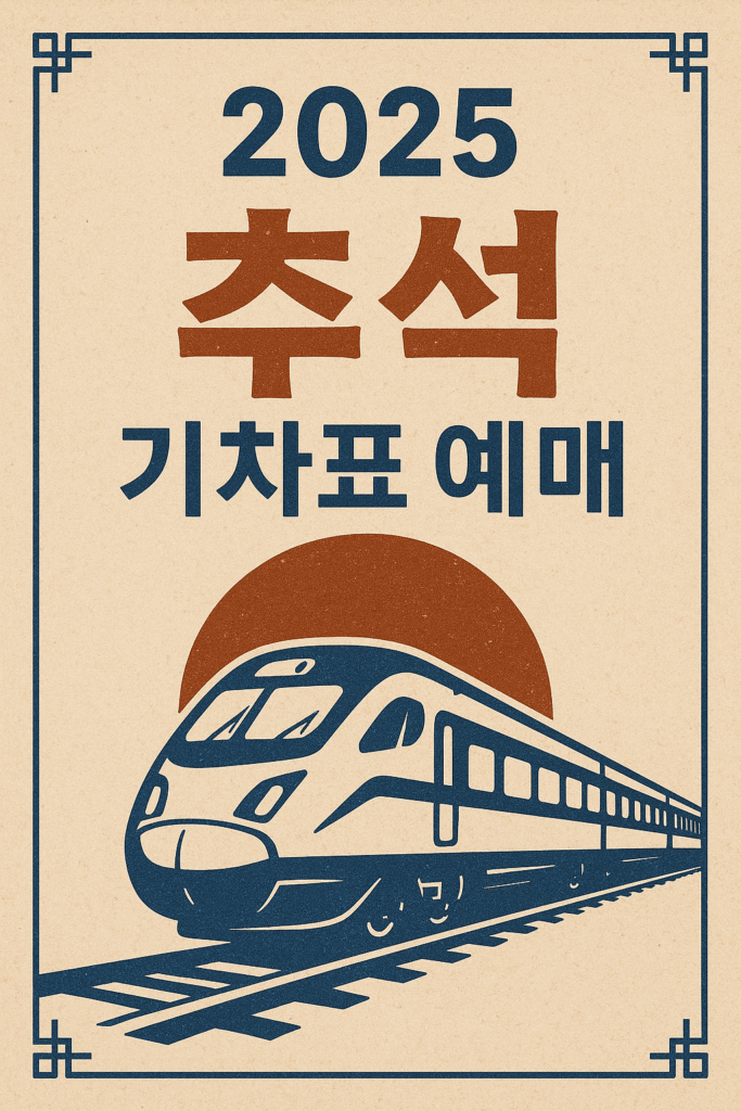 2025 추석 기차표 예매