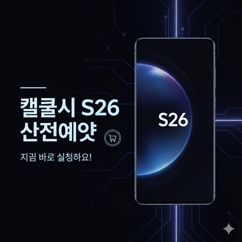 [긴급] 갤럭시 S26 사전예약 시작! 역대급 혜택 및 출시일 가격 총정리