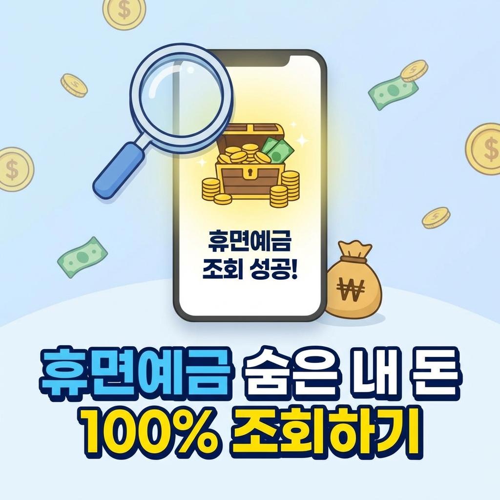 휴면예금 숨은 내 돈 100% 조회 및 환급 신청 가이드